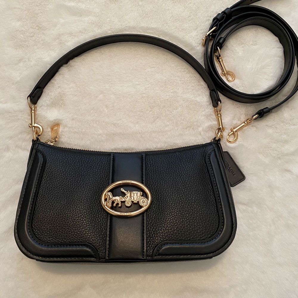 Coach Georgie baguette in black